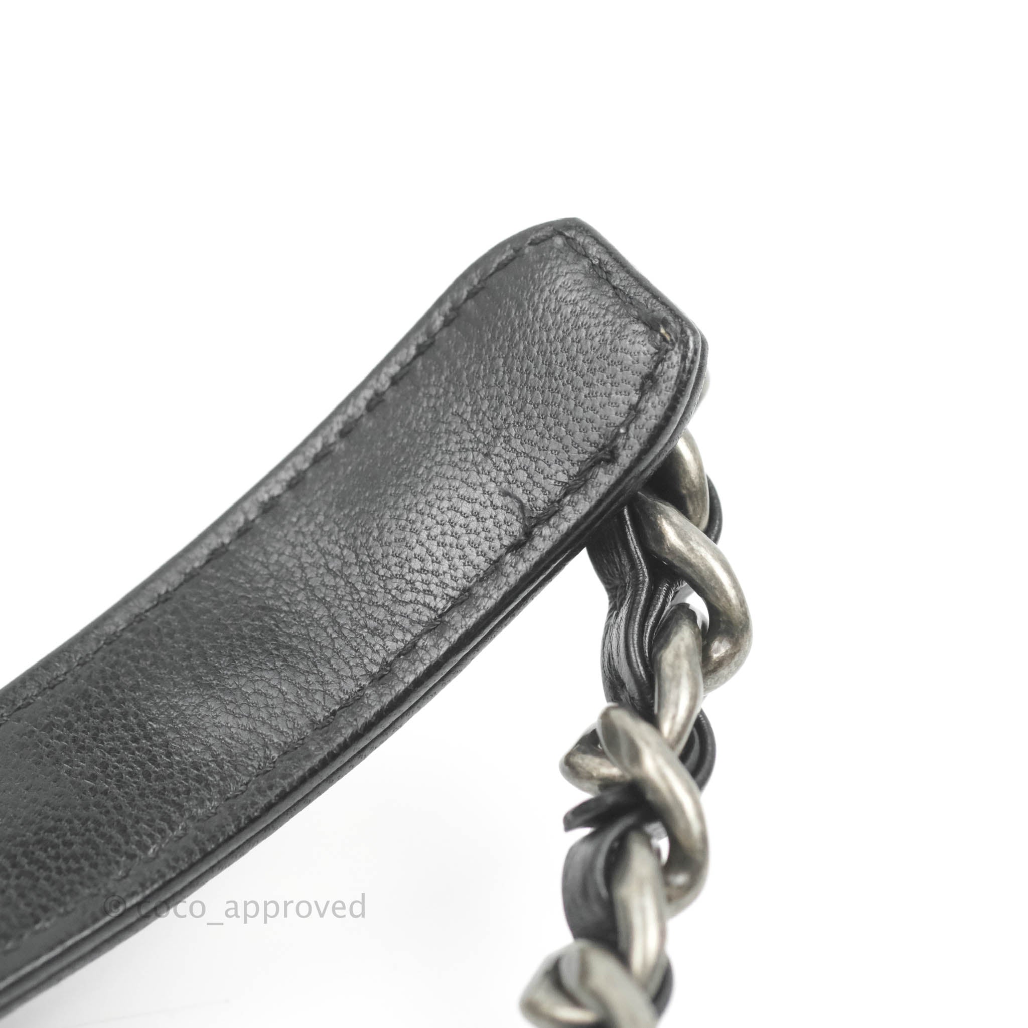Chanel 19 Small Black Goatskin Leather Bag with Mixed Hardware - Luxury Designer Handbag for Women, Perfect for Date Night & Special Occasions
