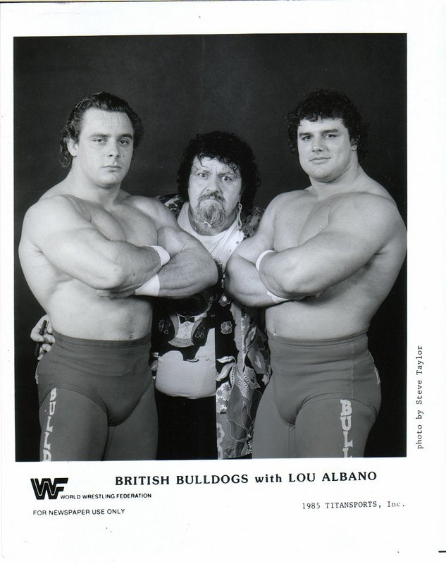 1985 British Bulldogs Wrestling Action Figure with Lou Albano - Rare Vintage Collectible for Wrestling Fans and Toy Collectors - Perfect for Display, Gifts, and Nostalgic Memorabilia