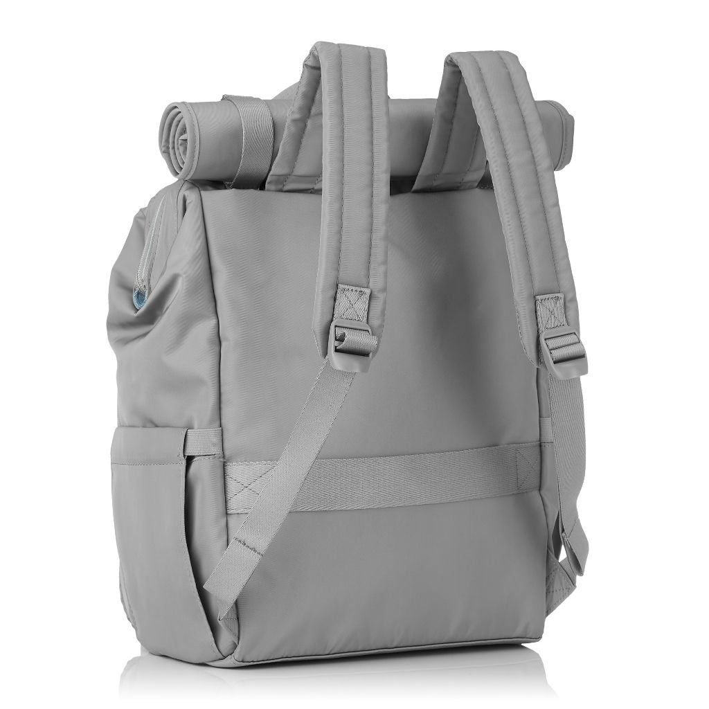 Hedgren Cherub Baby Backpack with Changing Mat - Lightweight Diaper Bag for Travel & Daycare, Waterproof Grey Nursery Organizer (Perfect for Newborns, Toddlers & Parents On-The-Go)