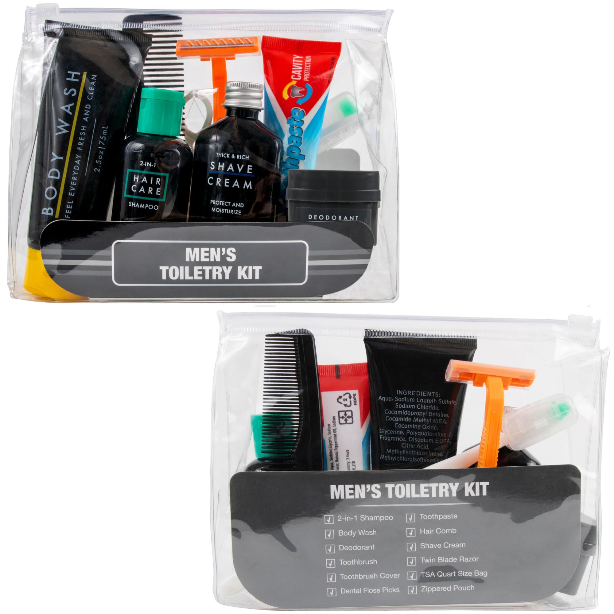 25-Piece Homeless Care Kit - Bulk Hygiene Travel Supplies for Men & Charity Donations - Summer Essentials, Toiletries & Homeless Care Package - Perfect for Shelters, Outreach Programs & Travel Needs