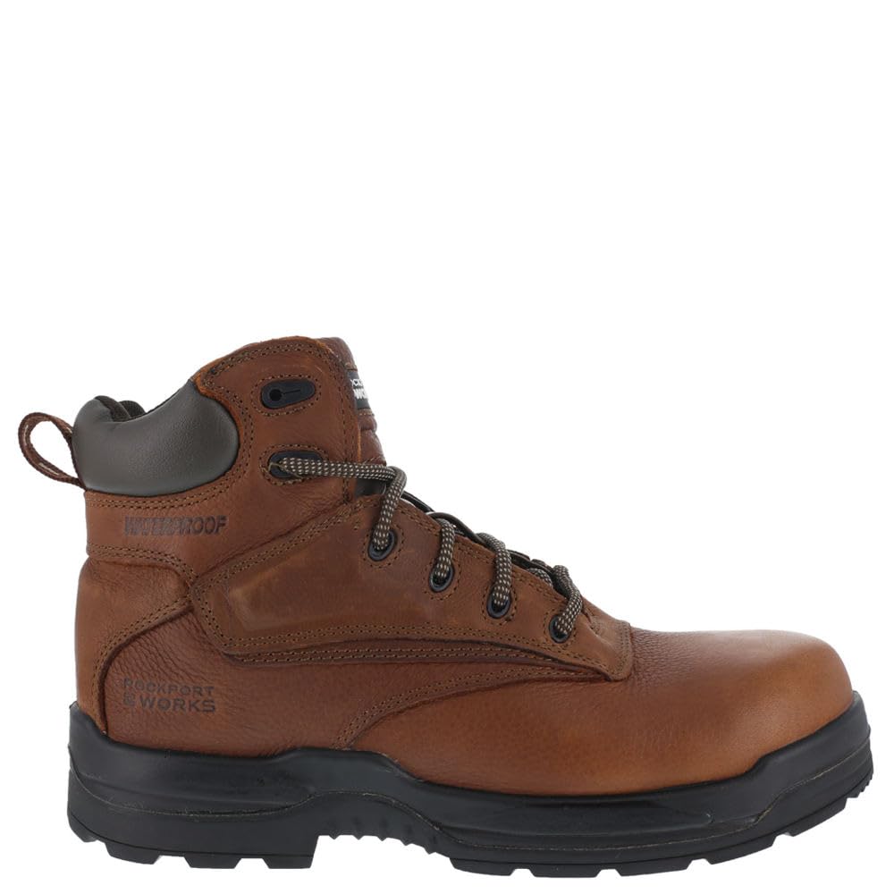 Rockport Men's RK6640-M Work & Safety Shoes - Non-Slip, Comfortable & Durable for Construction, Warehouse & Outdoor Work