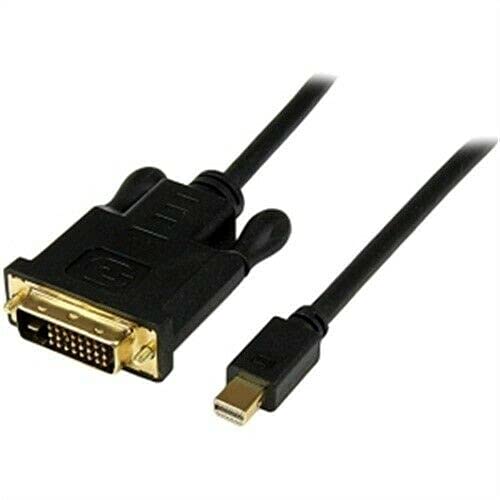Mini DisplayPort to DVI Video Cable - 6ft High-Speed Gold-Plated Connector for MacBook, iMac, PC - Perfect for Home Office, Gaming & Multimedia Setup