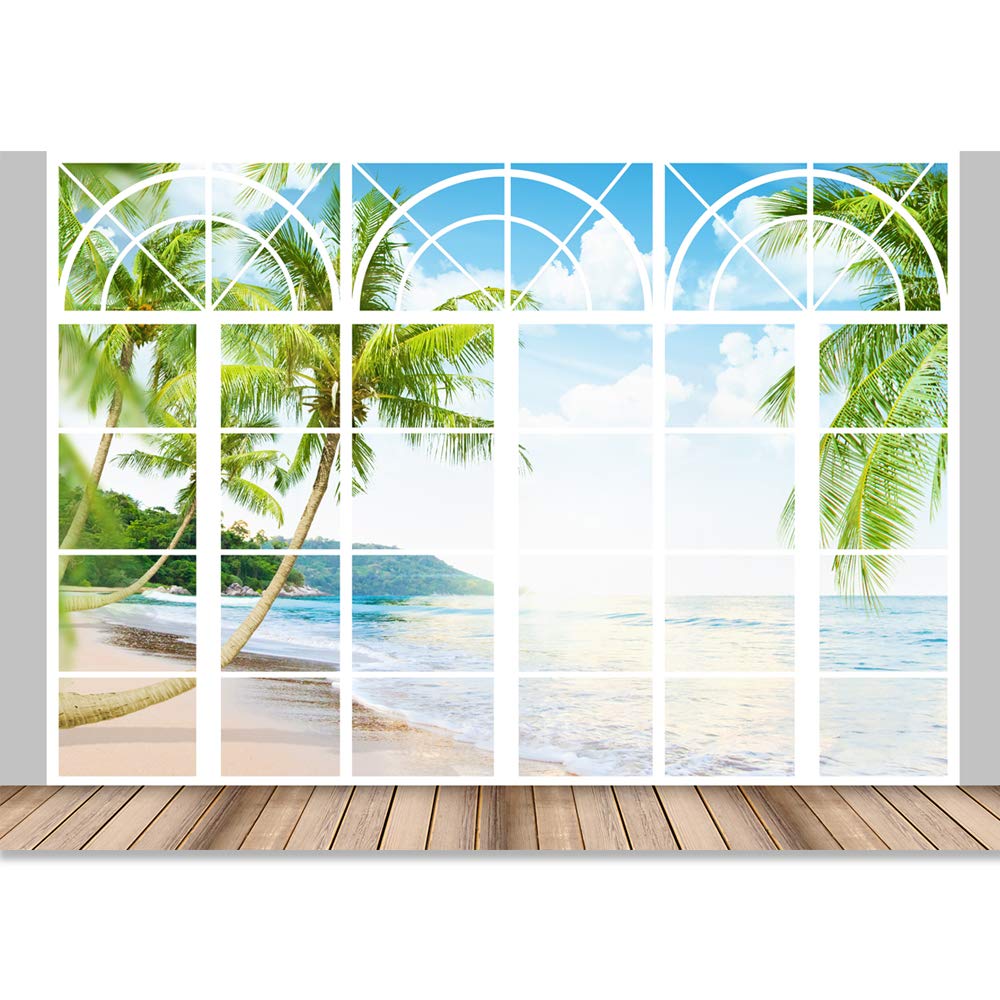 French Window Design Removable Wallpaper - Peel and Stick Wall Murals for Bedroom (66x96 inches) | Easy DIY Home Decor, Accent Wall Covering for Living Room & Nursery