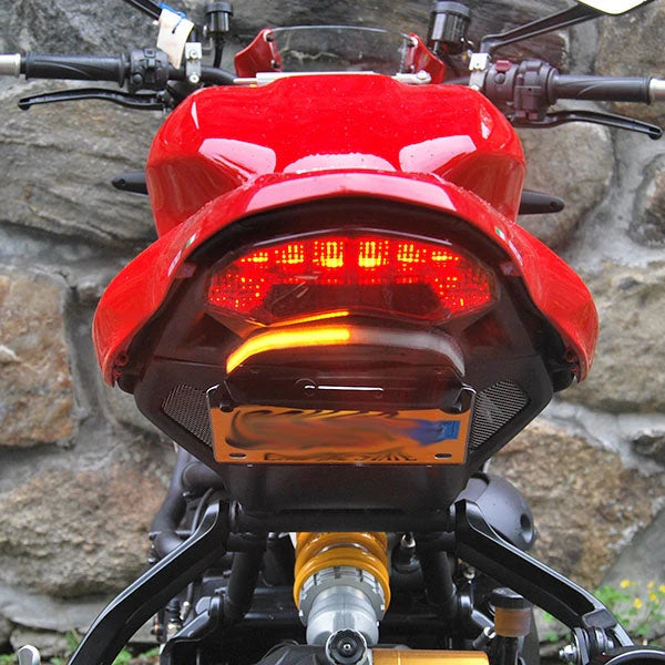 Ducati Monster 1200 R Fender Eliminator Kit for 2016-Present Models - Lightweight Tail Tidy License Plate Relocator for Motorcycle Customization & Street Legal Compliance