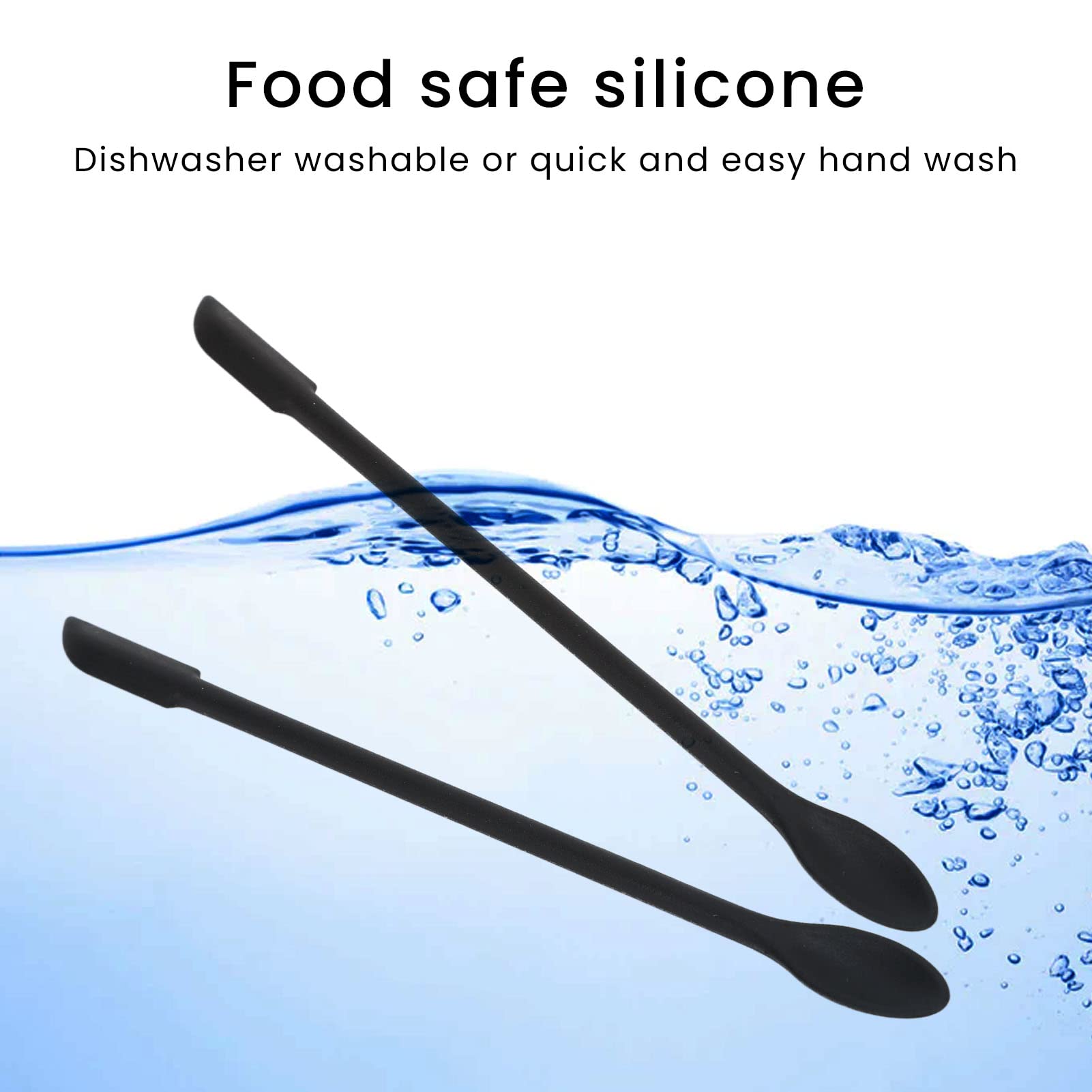 20pcs Silicone Makeup Spatulas - Mini Double Head Cosmetic Spatula with Extended Handle, Small Tip for Easy Cleaning | Perfect for Foundation, Creams & Skincare Products