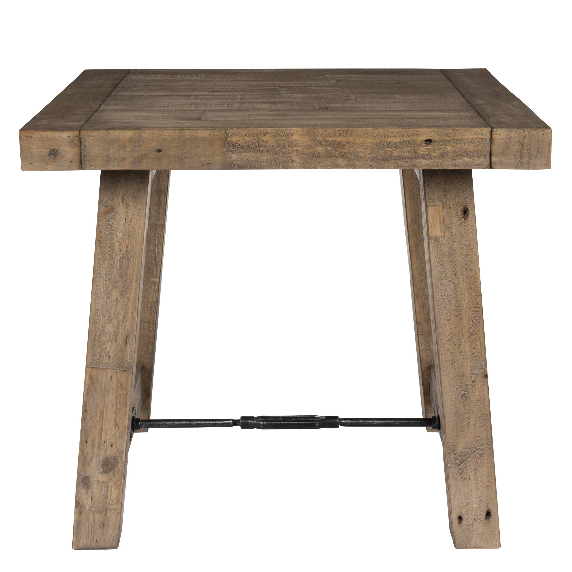 Kosas Modern End Table - Desert Gray Finish, Small Side Table for Living Room, Bedroom, or Office - Sturdy & Stylish Nightstand with Storage Shelf