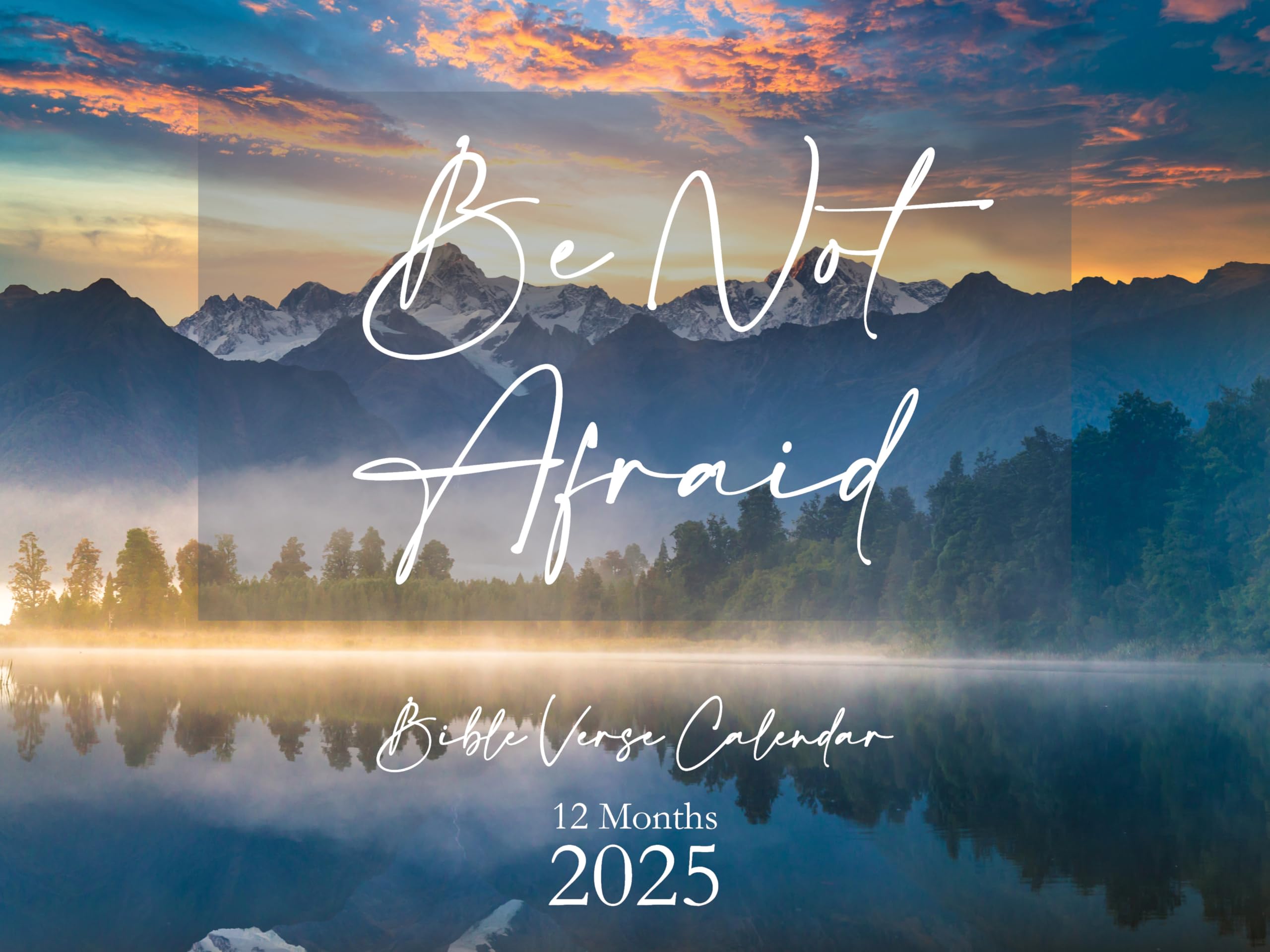 Be Not Afraid Bible Verse Wall Calendar 2025 - Inspirational Christian Planner with Scripture Quotes - Perfect for Home, Office & Church Decor