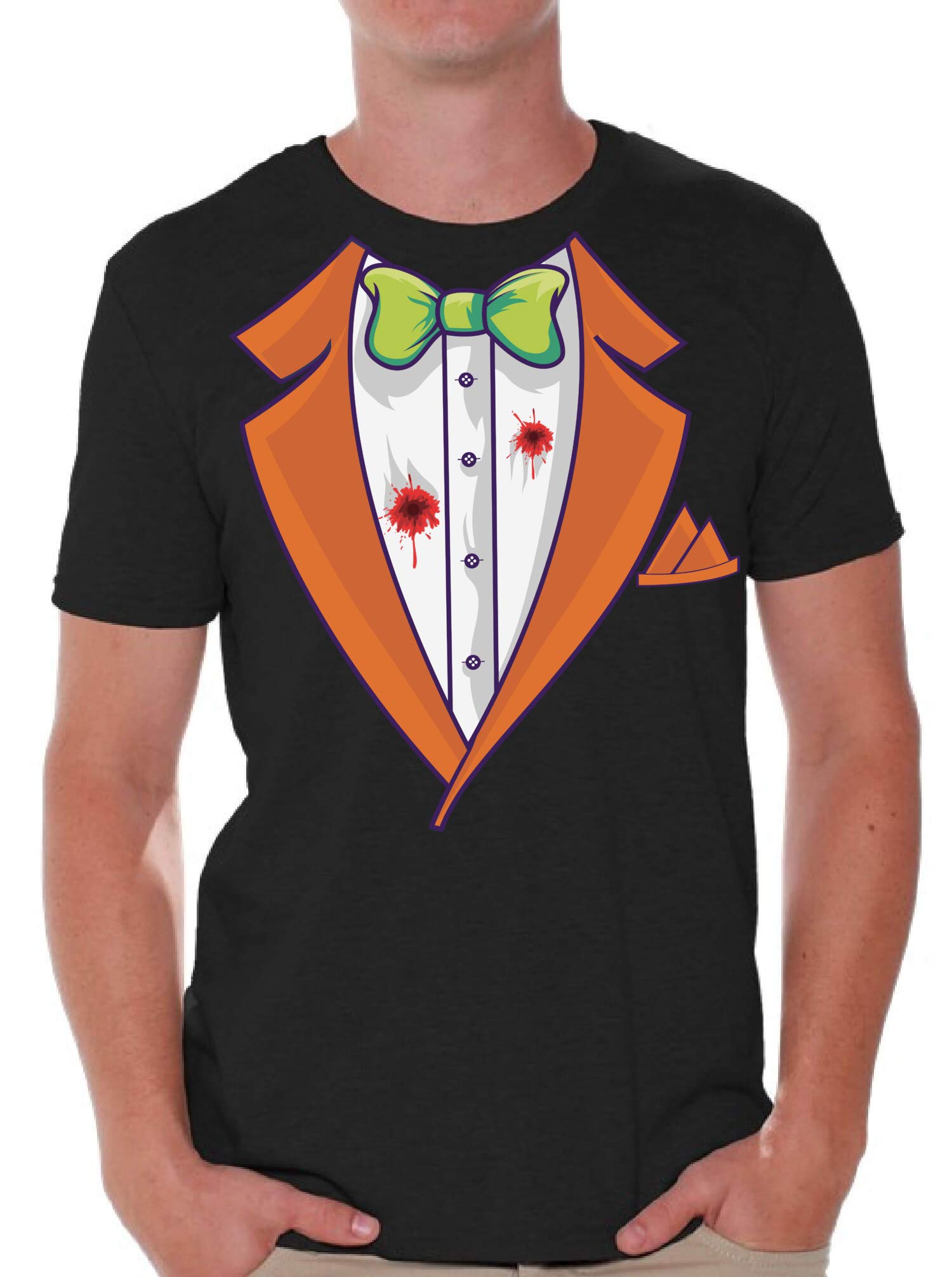 Funny Halloween Tuxedo T-Shirt for Men - Awkward Styles Halloween Costume Shirt | Perfect for Halloween Parties, Costume Contests & Themed Events