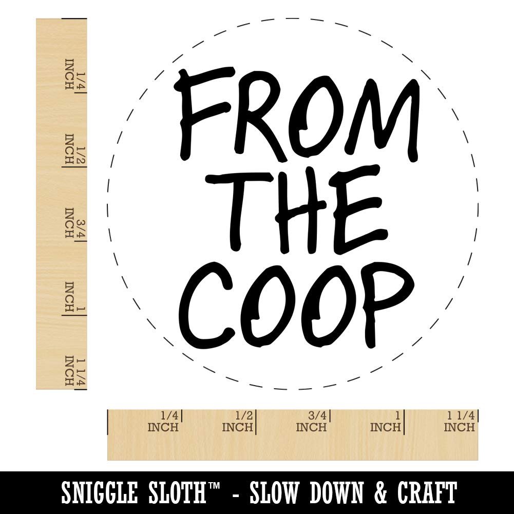 The Coop Egg Rubber Stamp - 1-1/4 Inch Large for DIY Crafting, Scrapbooking & Planner Decoration - Perfect for Easter, Spring Projects & Handmade Cards