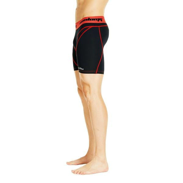 Men's Black & Red Workout Shorts - Breathable Gym Running Training Shorts for Men - Perfect for Jogging, Fitness & Active Lifestyle