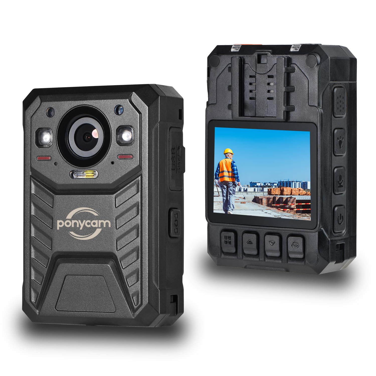 1440P HD Police Body Camera with 17H Record Time & 3600mAh Battery - 64GB Memory Body Worn Camera with Night Vision & Data Encryption - Ideal for Law Enforcement, Security Guards, and Personal Safety Recording