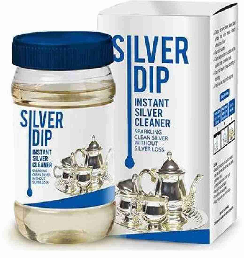 Silver Dip Instant Silver Cleaner Liquid - 300ml | Fast & Effective Tarnish Removal for Jewelry, Cutlery & Antiques