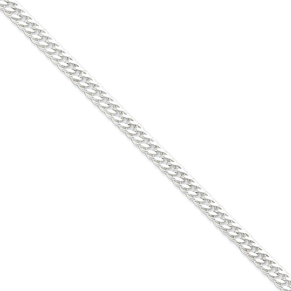 5.5mm Sterling Silver Rambo Chain for Men - Durable & Stylish Cuban Link Necklace for Everyday Wear, Gifts & Hip Hop Fashion