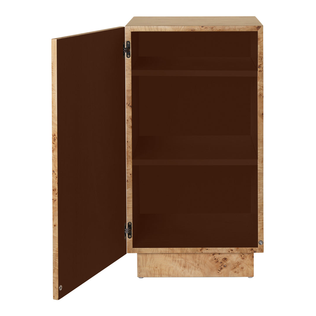 Ferm Living Burl Side Table - Natural Wood Nightstand, End Table for Living Room, Bedroom & Office - Modern Scandinavian Furniture for Small Spaces