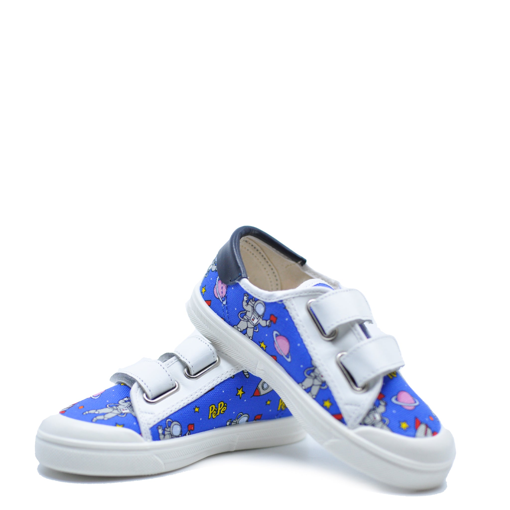 Pepe Astronaut Hook and Loop Sneakers for Kids - Comfortable Lightweight Space-Themed Shoes for Boys & Girls - Perfect for School, Playground & Outdoor Activities