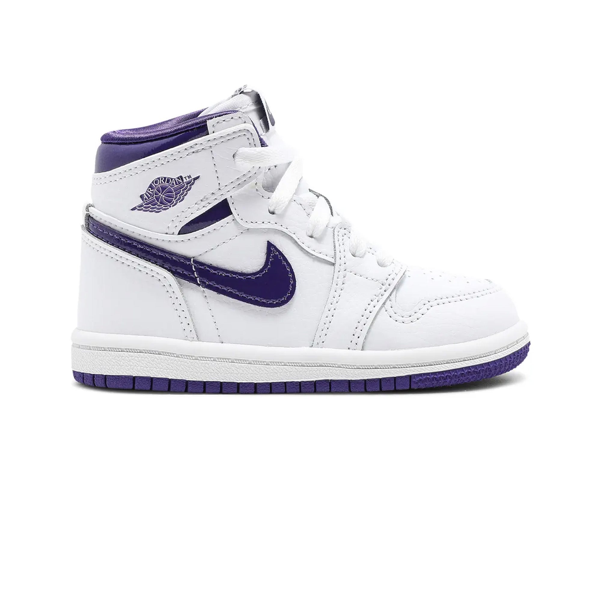 Air Jordan 1 Retro High 'Court Purple' TD Sneakers (2021) - Men's Basketball Shoes for Streetwear & Casual Fashion