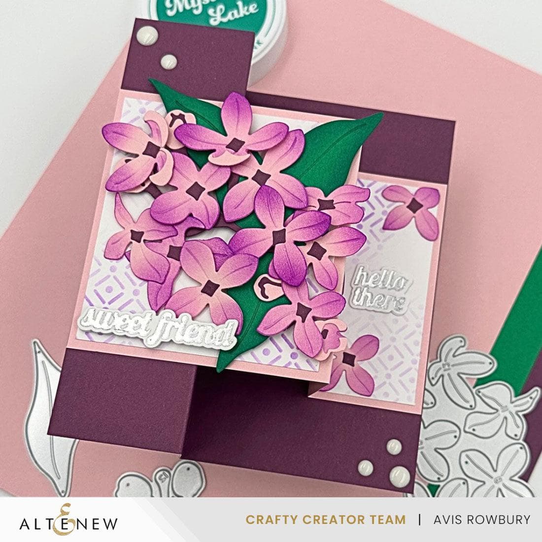 Lilac Layering Die Set for Paper Flowers - DIY Scrapbooking & Card Making Supplies - Perfect for Handmade Greeting Cards, Wedding Invitations, and Home Decor