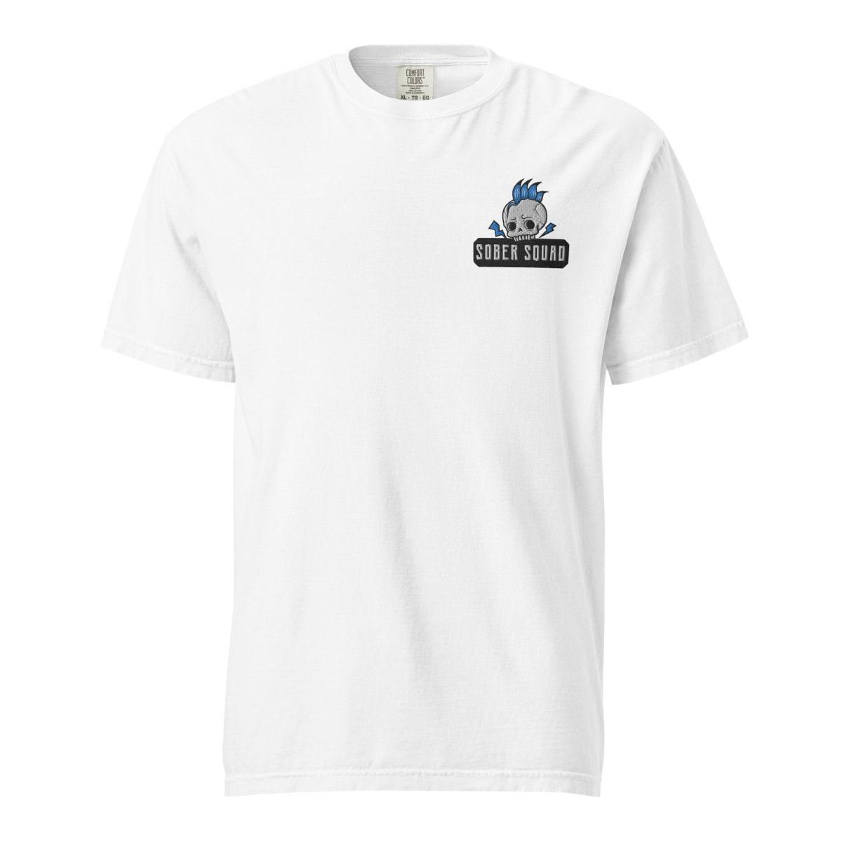 Sober Squad Embroidered Unisex Heavyweight Cotton T-Shirt - Comfortable Streetwear for Everyday Wear & Casual Outings