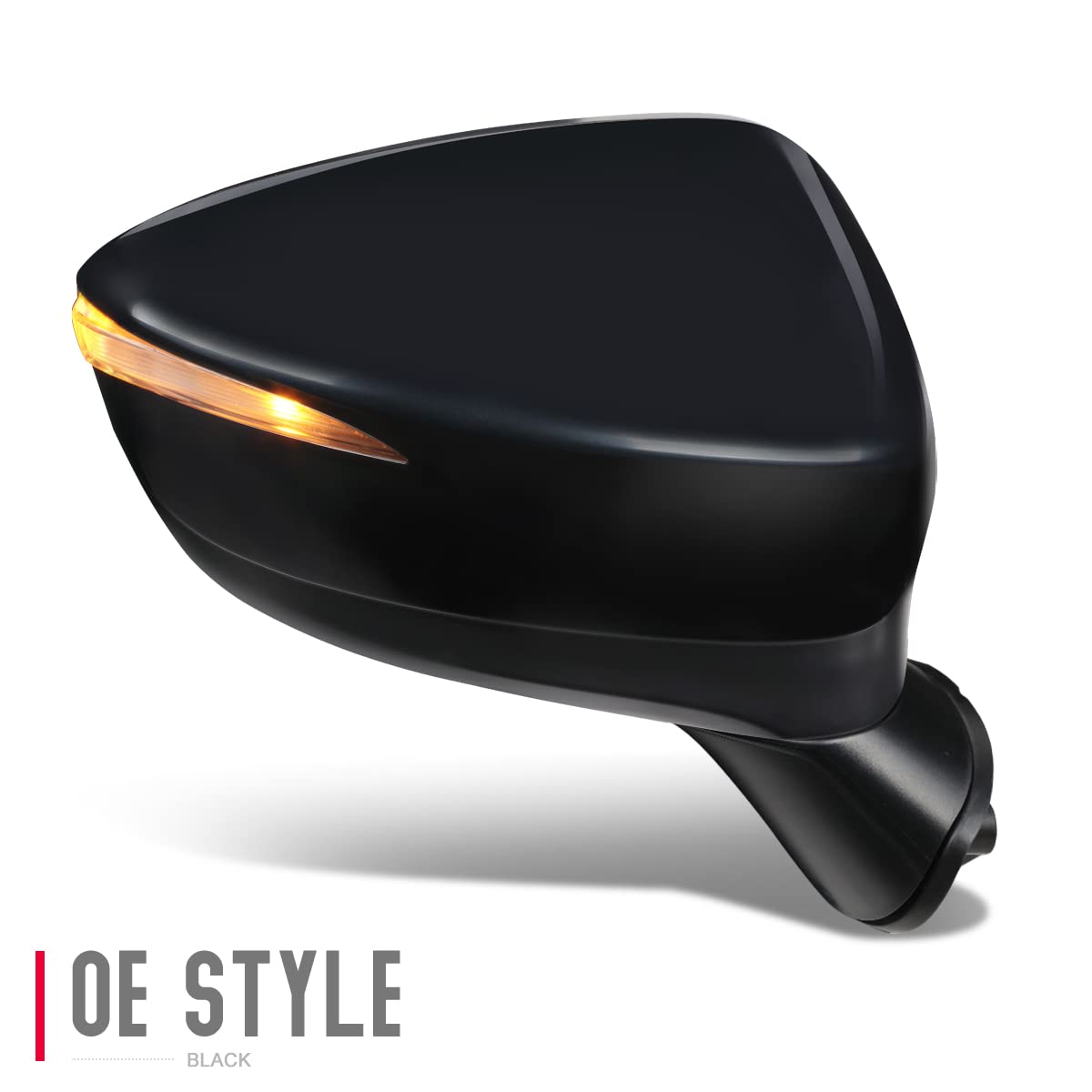 DNA Motoring OEM-MR-MA1321217 Right Side Power Adjustable Heated Foldable Rear View Mirror with Turn Signal Compatible with 2016-2019 Mazda CX-3 - Perfect for Winter Driving & Enhanced Safety