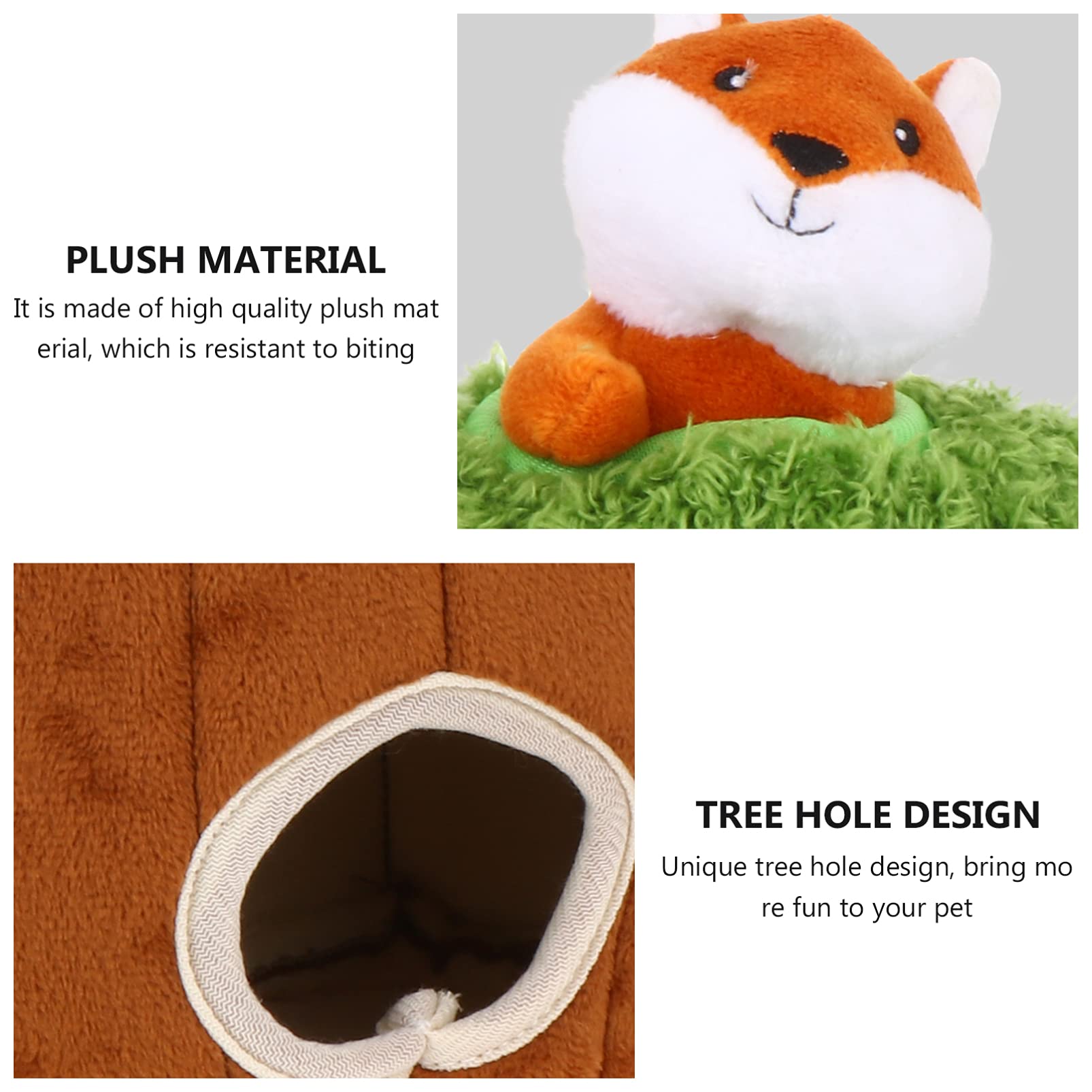 4pcs Plush Cartoon Dog Toys - Chew-Resistant Pet Accessories for Small & Large Dogs - Perfect for Indoor Play, Training & Teething Relief