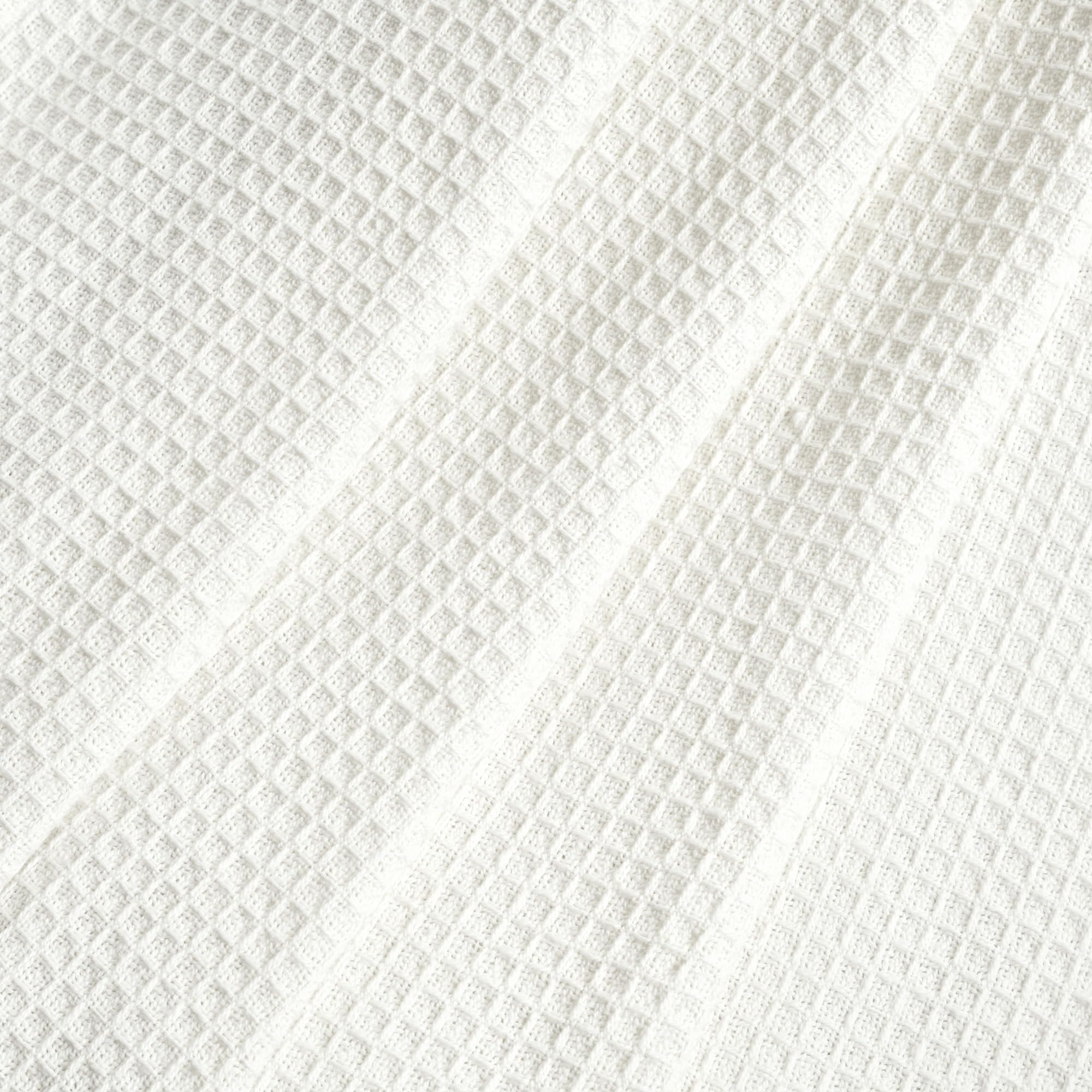 Lush Decor Waffle Cotton Knit Throw Blanket - Soft White Single Size 50