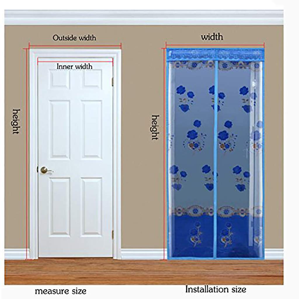 Heavy Duty Magnetic Screen Door - 85x210cm (33x83in) Ultra Seal Automatic Closing Mesh Curtain with Strong Magnets - Perfect for Mosquito & Bug Protection - Ideal for Patio, Deck, and Home Entryways