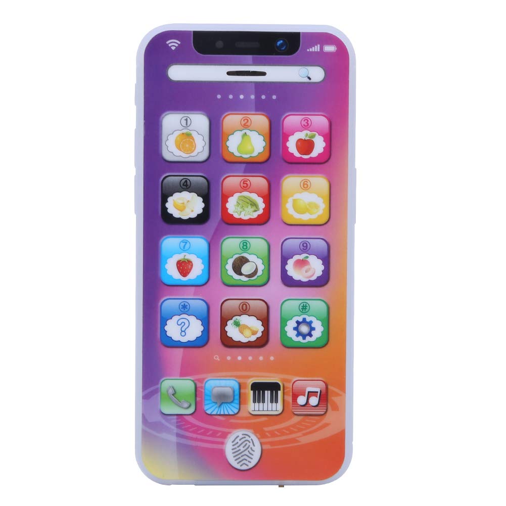 Multifunctional Baby Toy Phone with Music & Lights - Early Educational Learning Mobile for Toddlers, Boys & Girls - Perfect Gift for Playtime & Development (Purple)