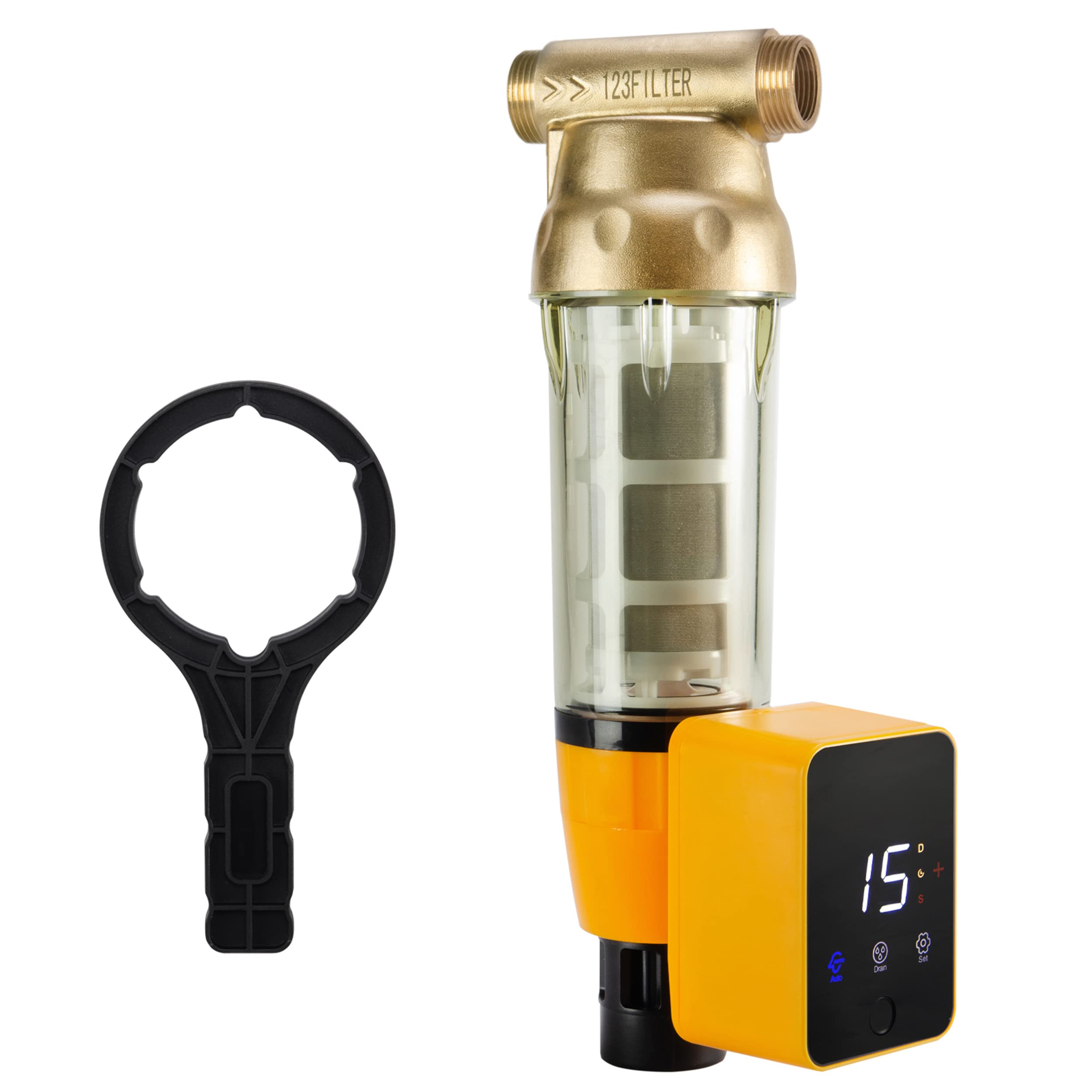 iSpring Whole House Water Filter System with Spin Down Sediment Filter - Clean Water for Drinking, Showering & Appliances | Home Water Filtration Solution