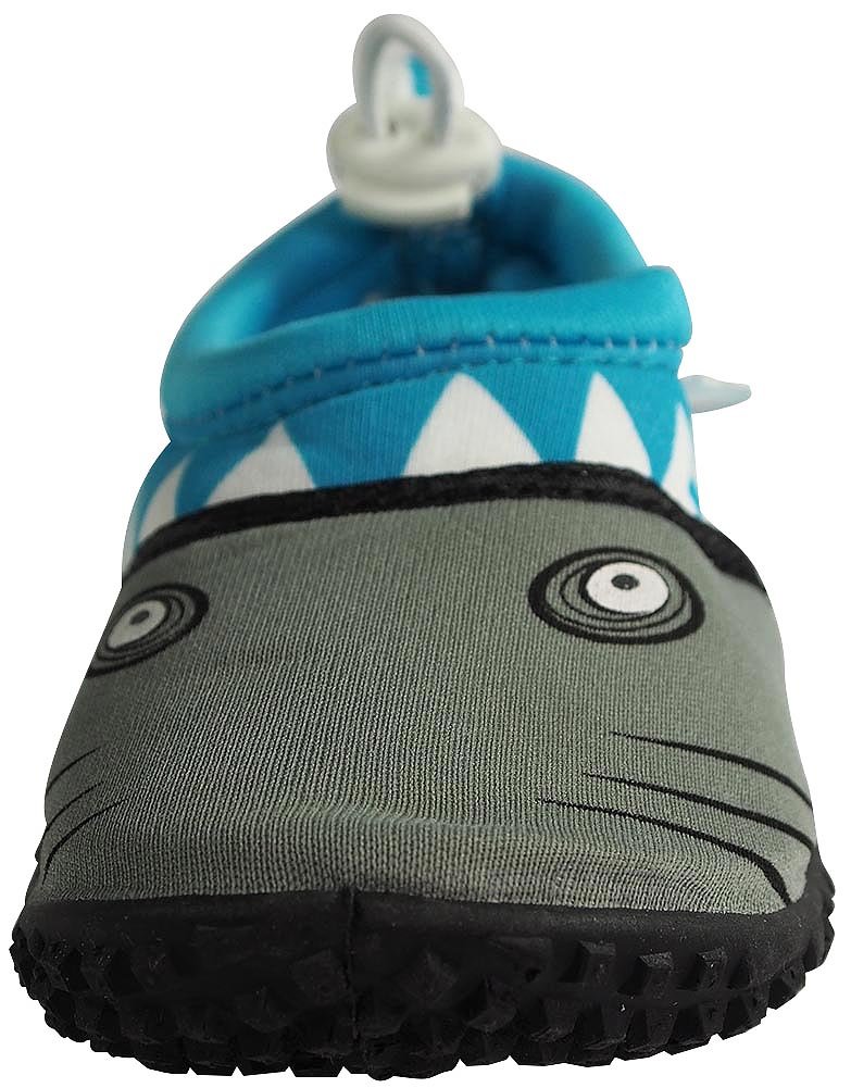 NORTY Wave Aqua Sock Water Shoes for Kids - Quick-Dry Swim Shoes for Beach, Pool & Outdoor Activities - Non-Slip Aqua Socks for Boys & Girls - Comfortable Shark Design Water Shoes for Toddlers & Children