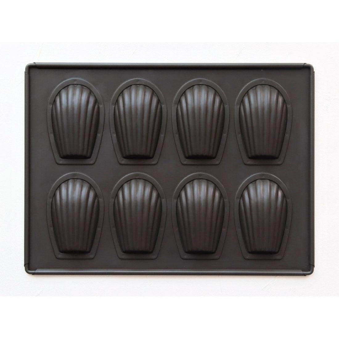Premium Nonstick Madeleine Baking Pan - Matsunaga 8-Cavity Madeleine Mold for Perfect French Pastries | Ideal for Home Baking, Tea Parties & Gift Giving