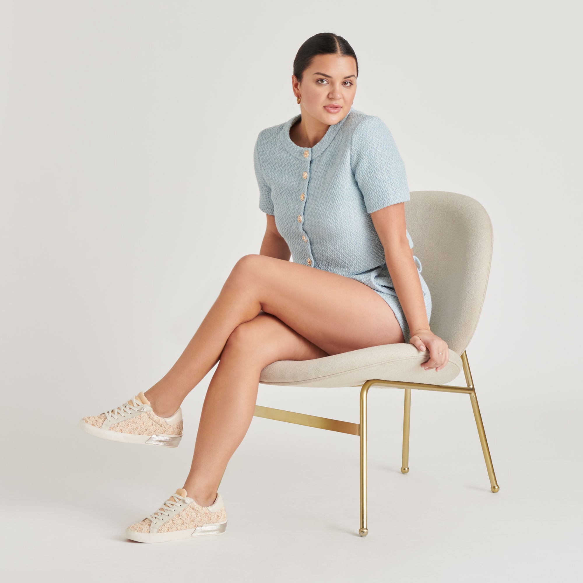 ZINA Floral Sneakers - Women's Fashion Raffia Shoes with Floral Design | Comfortable & Stylish for Summer, Beach, and Casual Outings
