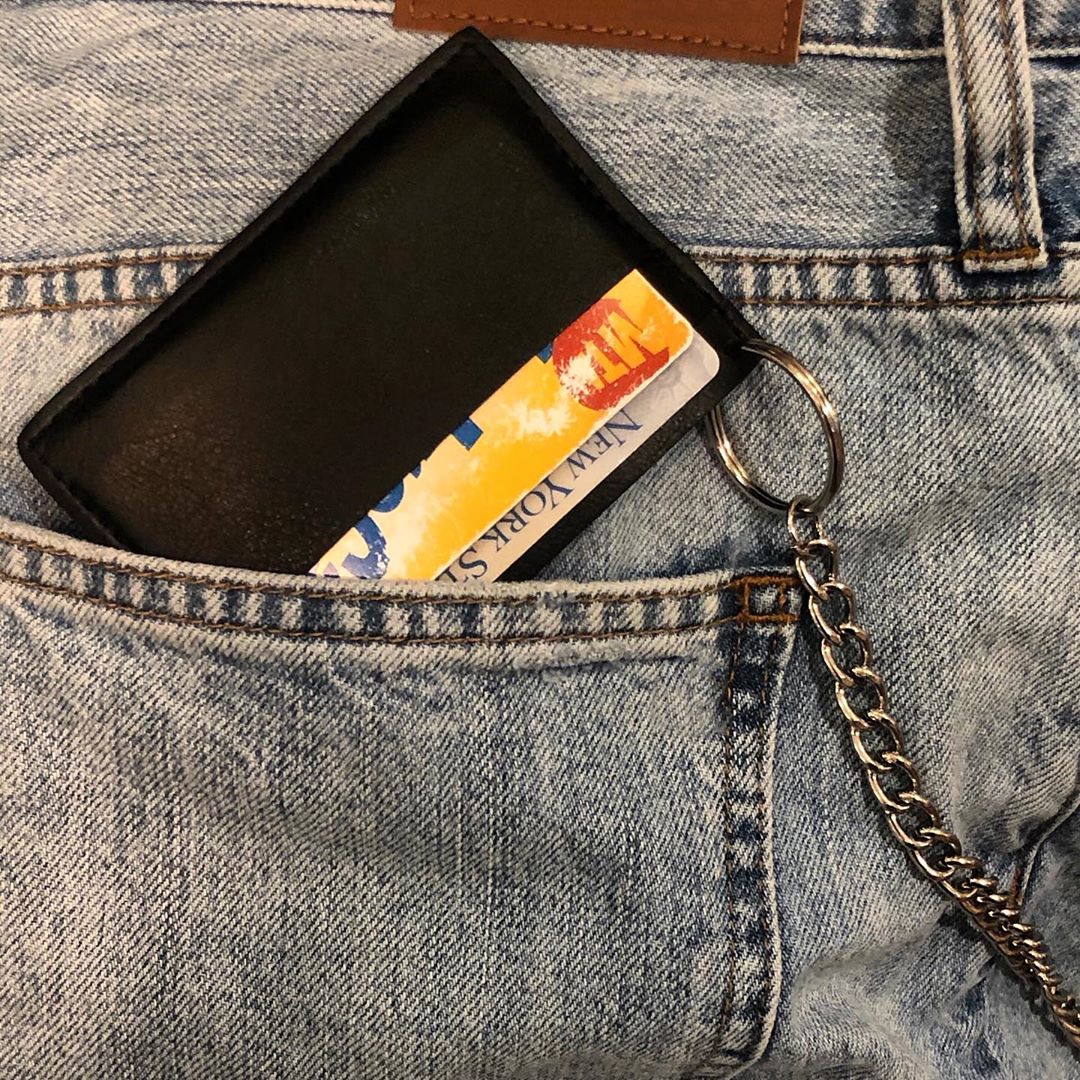 Premium Novacas Boris Black Leather Card Holder - Slim RFID Blocking Wallet for Men & Women - Perfect for Travel, Business & Everyday Use