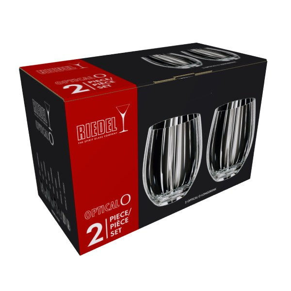 Premium Optic O Stemless Wine Glass Set - Shatterproof & Elegant for Red, White, and Sparkling Wines - Perfect for Dinner Parties, Weddings, and Home Entertaining