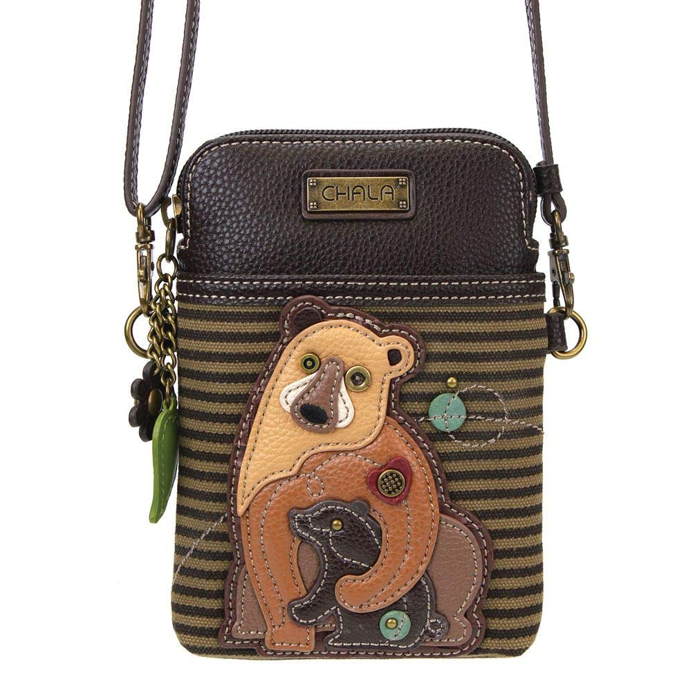 Chala Bear Lovers Crossbody Phone Purse - Cute Animal Print Cellphone Bag for Women, Perfect for Casual Outings & Travel Accessories