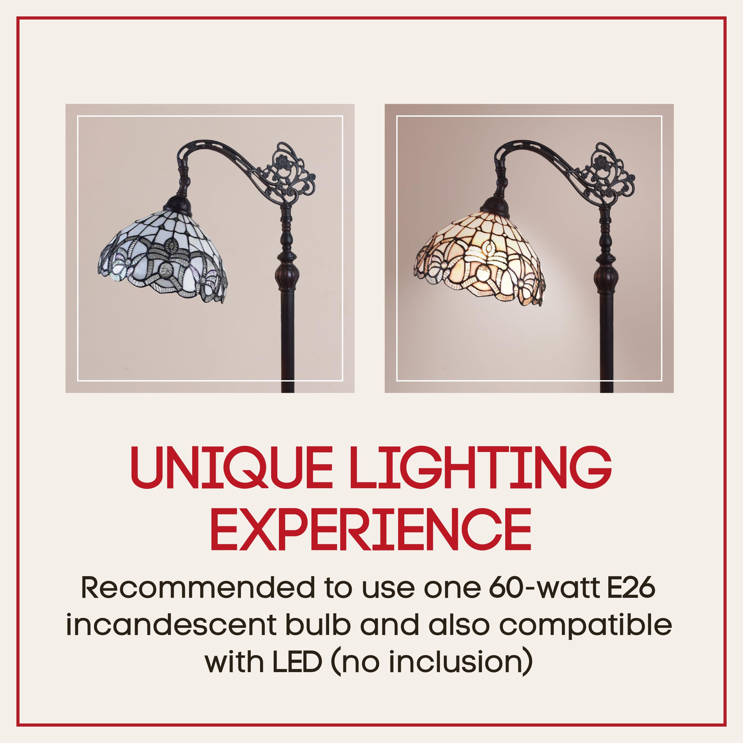 Amora Tiffany Floor Lamp - 62