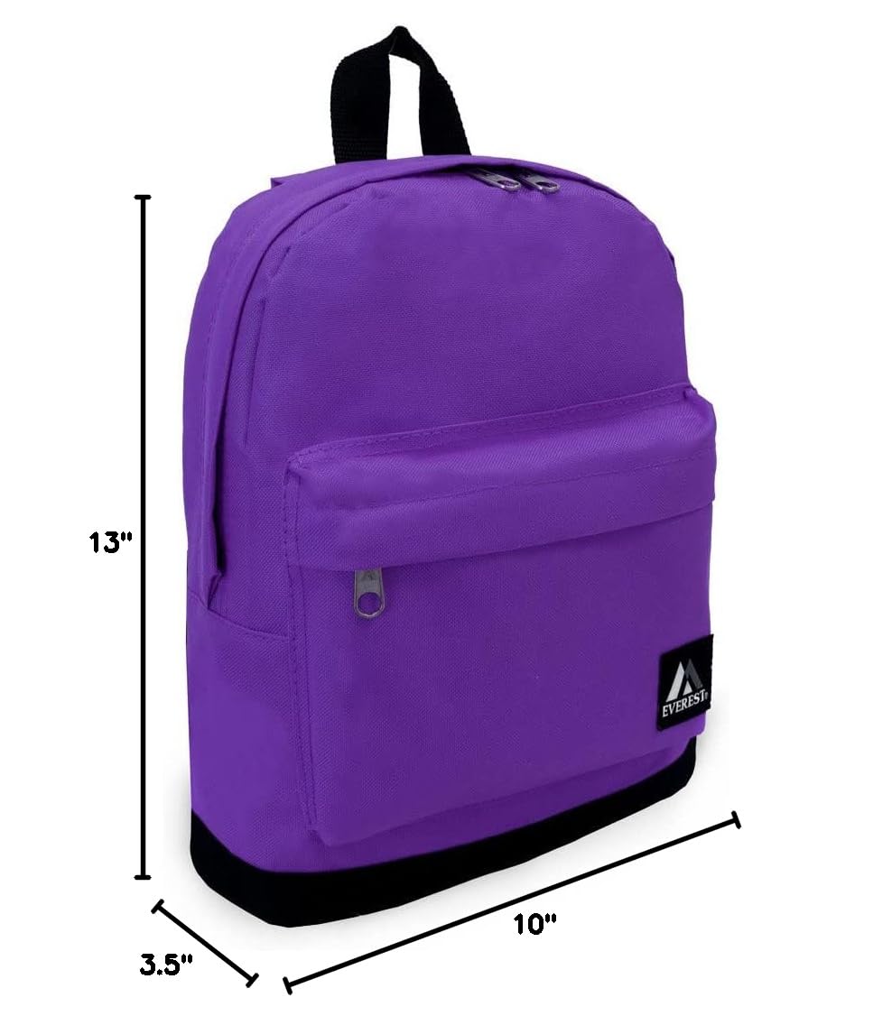 Everest Small Backpack for Women & Men - Lightweight Hiking Daypack, Dark Purple, One Size - Perfect for Travel, Hiking, School & Daily Use