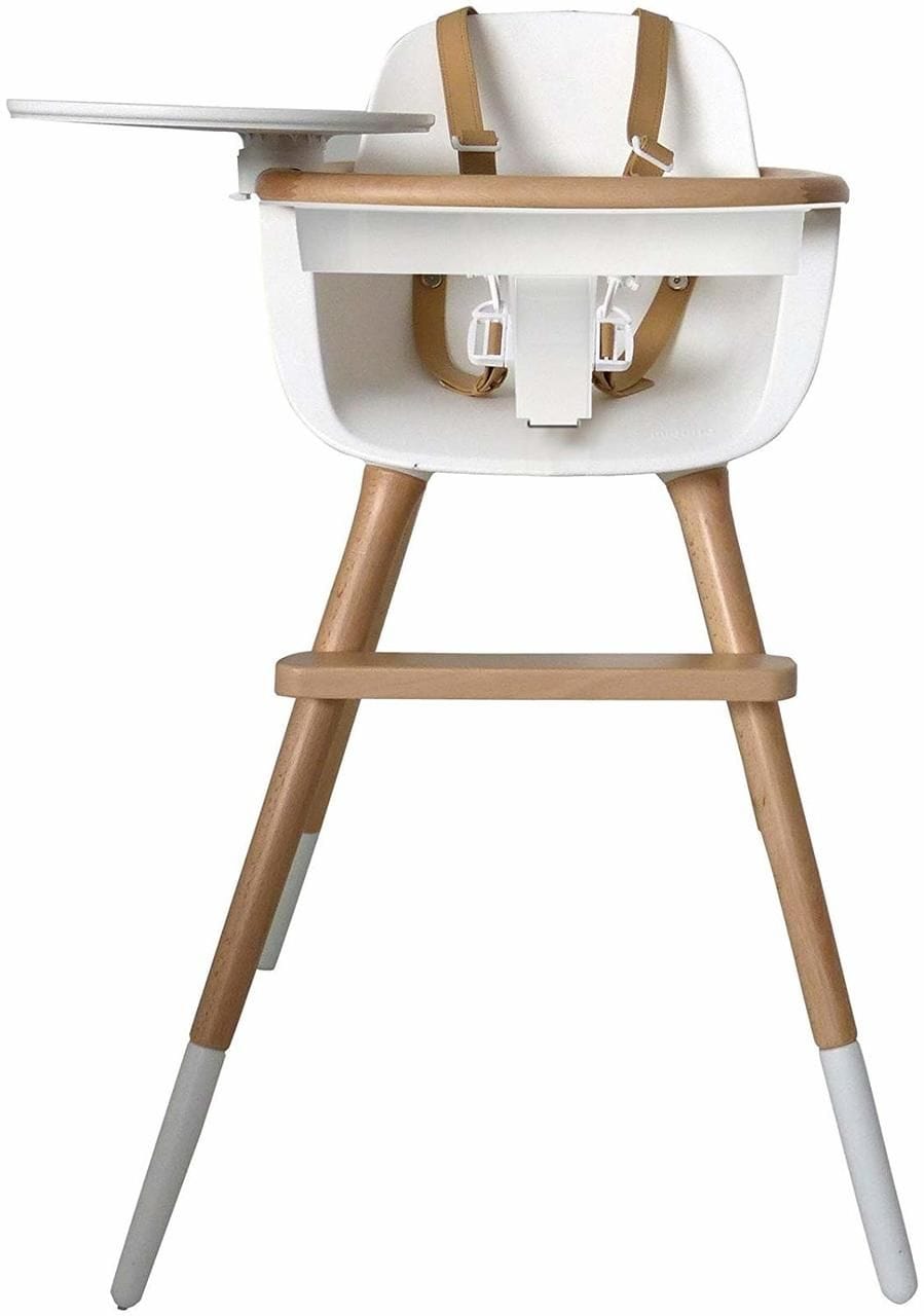Micuna OVO Max Luxe High Chair - Premium Baby Feeding Chair with Adjustable Height & Reclining Seat for Comfortable Mealtime - Perfect for Home, Restaurants & Daycare Centers