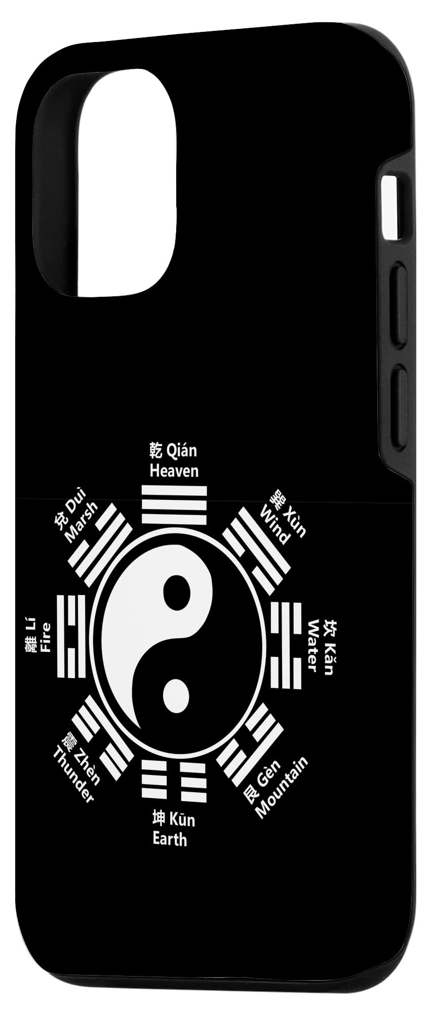iPhone 12/12 Pro Case with Yin Yang Tai Chi Symbol - Feng Shui Protective Cover for Meditation & Zen Lifestyle - Perfect Gift for Yoga Practitioners & Spiritual Seekers
