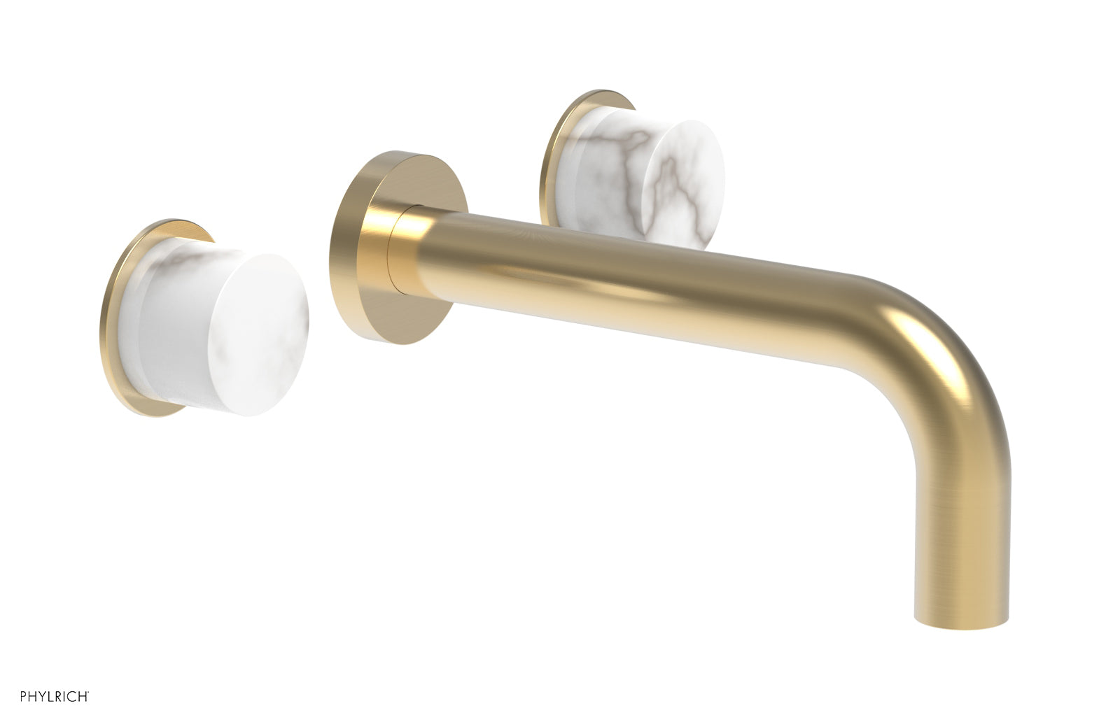Premium White Marble Wall-Mounted Lavatory Sink Set - Modern Bathroom Vanity with Faucet for Small Spaces, Powder Rooms & Guest Baths