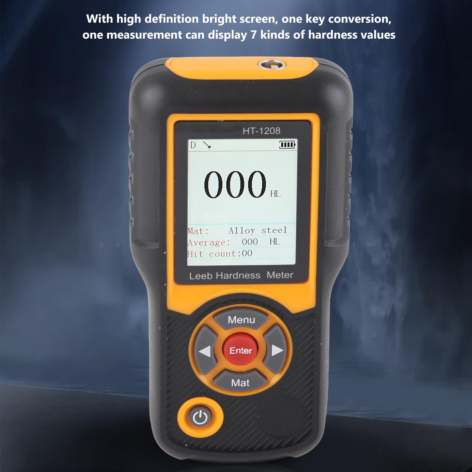 High Accuracy Digital Hardness Tester - ABS Durometer Scale (HT-1208) | Portable Material Hardness Meter for Rubber, Plastic & Metal Testing | Industrial & Laboratory Use