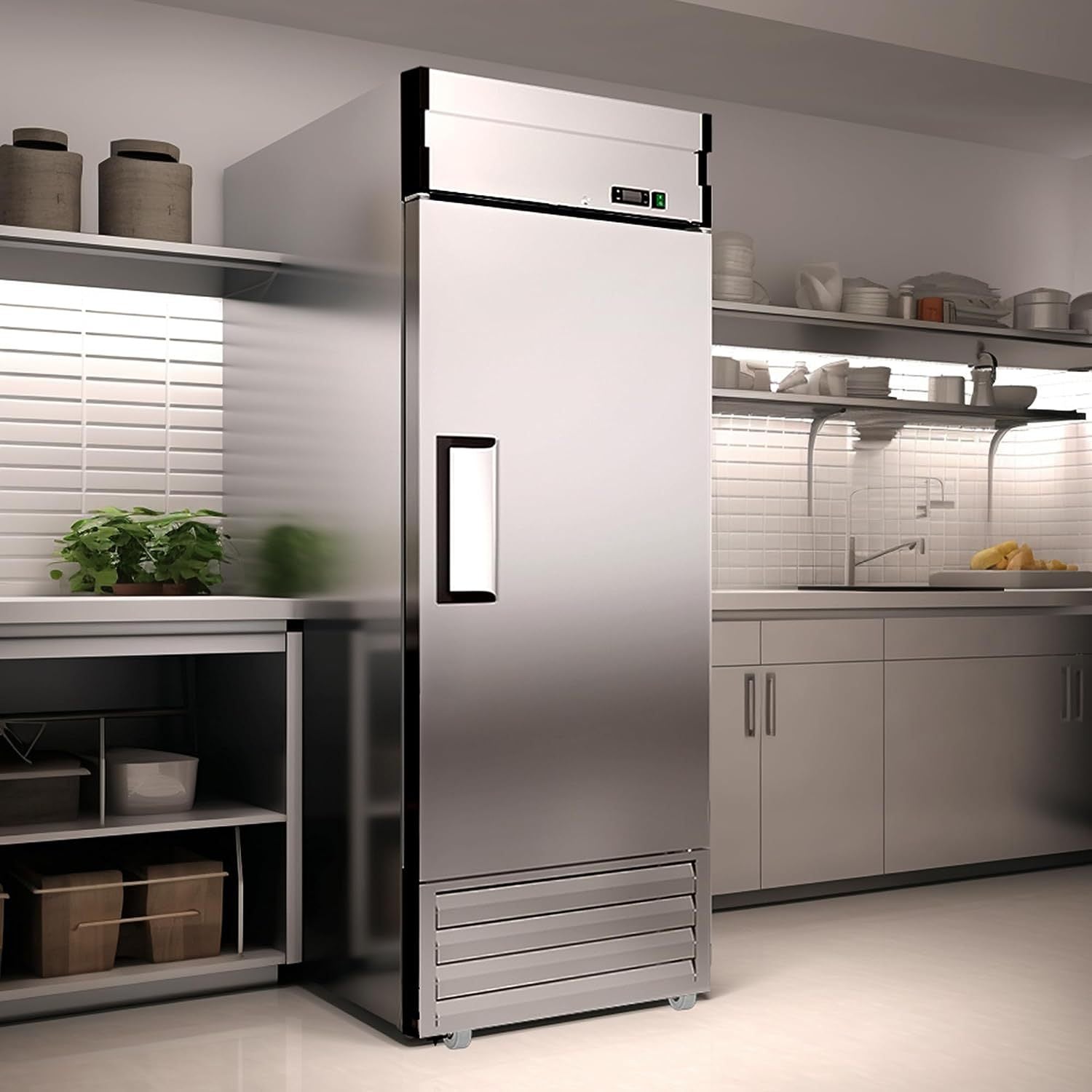 27'W Commercial Freezer Refrigerator 23 Cu. Ft - Dynamic Cooling with OmniSmart Temperature Control for Restaurants, Grocery Stores & Food Service Businesses