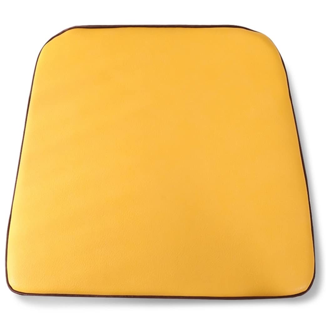 Premium Waterproof Leather Dining Chair Cushions - 1/2/4 Pack U-Shaped Non-Slip Kitchen Seat Pads (40x44cm) for Comfortable Dining Chairs - Turmeric Color - Perfect for Home Kitchen, Restaurant & Office Use