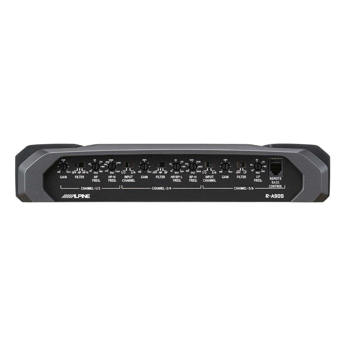 Alpine R-A90S R Series 6-Channel Car Amplifier - High Power Audio System for Cars, Trucks & SUVs - Perfect for Upgrading Your Vehicle Sound System