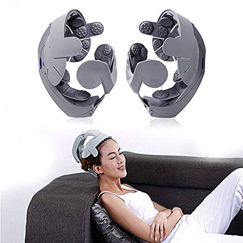 Relax Brain Acupuncture Points Stress Relief Massager - Electric Vibration Head Massage Machine for Tension Release & Mental Clarity | Perfect for Office, Home & Travel Use
