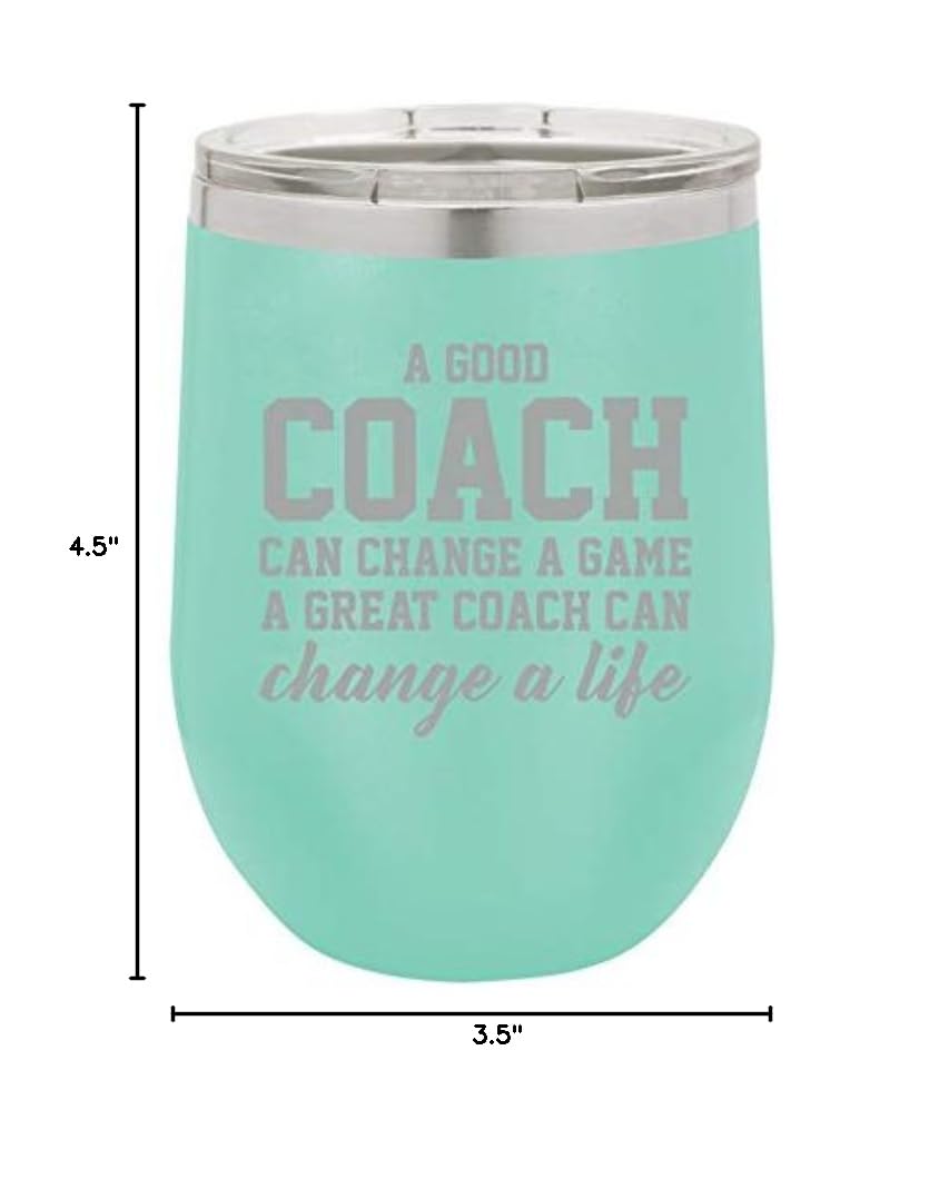 12 oz Double Wall Vacuum Insulated Stainless Steel Wine Tumbler - Stemless Coffee Travel Mug with Lid & Leakproof Design - Perfect for Hot/Cold Drinks, Office, Commute & Outdoor Activities (Teal)