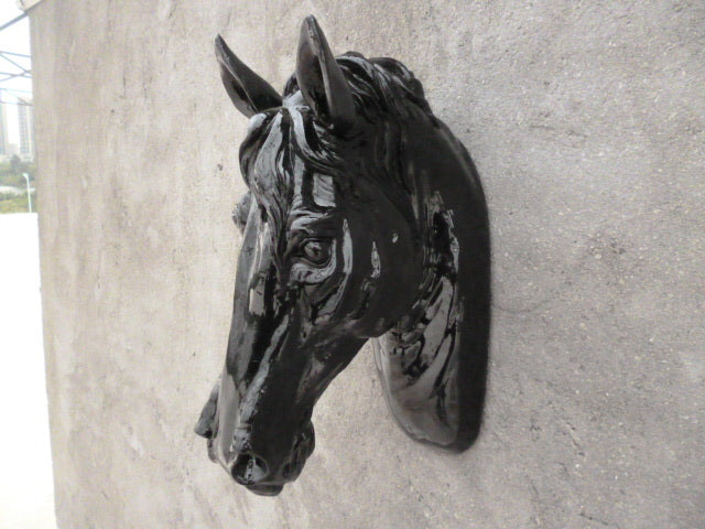 Animal Wall Mural - Horse Head Wall Decoration for Home, Hotel, Club & KTV - Soft Decor Sculpture & Buddha Statue - Perfect for Living Room, Bedroom & Office Décor