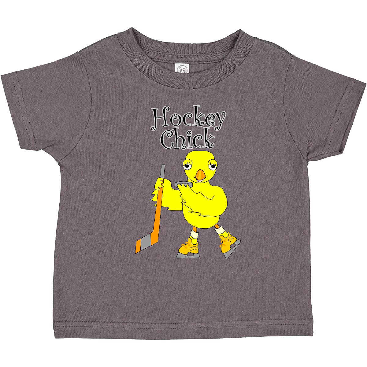 Inktastic Hockey Chick Text Toddler T-Shirt - Cute Hockey-Themed Shirt for Toddlers - Perfect for Game Days, Sports Events & Playtime