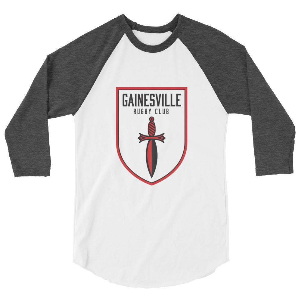 Gainesville Spartans RFC Raglan 3/4 Sleeve T-Shirt - Comfortable Rugby Fan Apparel for Game Day & Casual Wear
