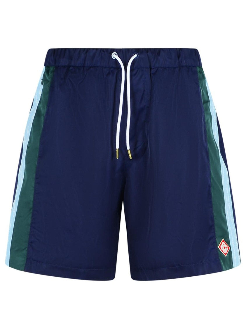 Blue Polyester Bermuda Shorts for Men - Comfortable Casual Track Shorts for Running, Gym & Summer Outfits