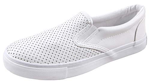 Breathable Women's Slip-On Sneakers | Lightweight Perforated Casual Shoes for Walking & Travel | Soda Tracer Comfortable Loafers